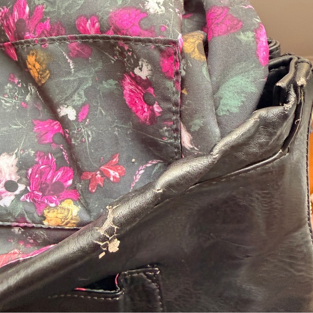 Urban Expressions | Black Vegan Leather Backpack - Picture 6 of 12